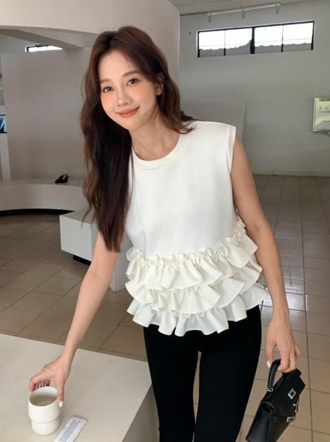 FRILL HEM NS TOPS