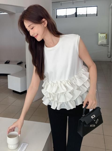 FRILL HEM NS TOPS