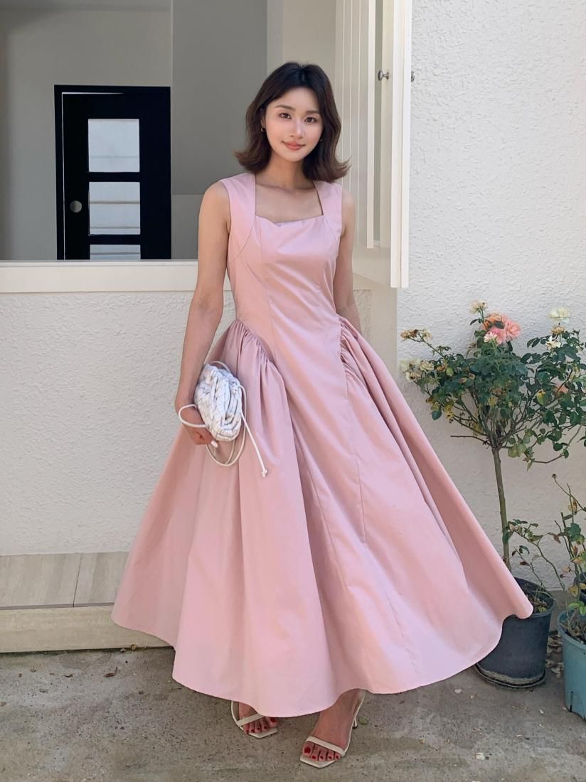 ワンピース birthday bash JASPER GATHER FLARE DRESS JASPER GATHER FLARE DRESS - BIRTHDAY BASH