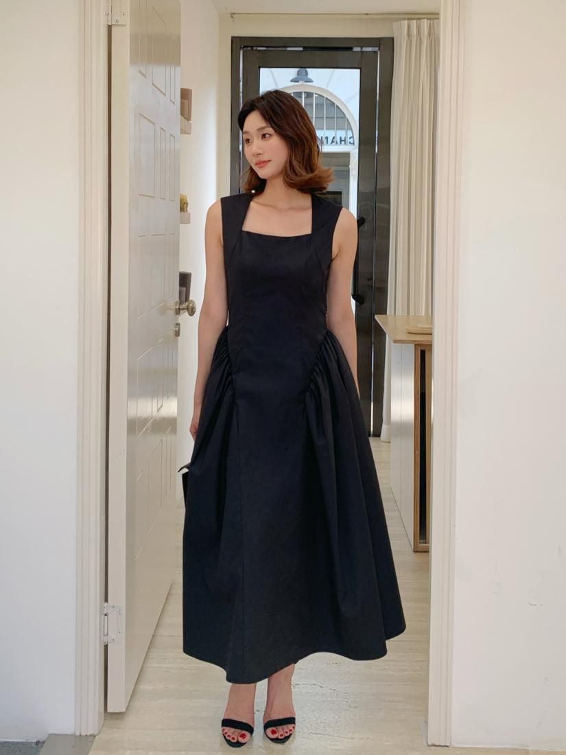 ワンピース birthday bash JASPER GATHER FLARE DRESS JASPER GATHER FLARE DRESS - BIRTHDAY BASH