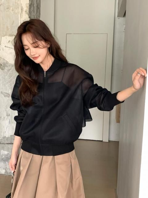 BACK FRILL SHEER BLOISON