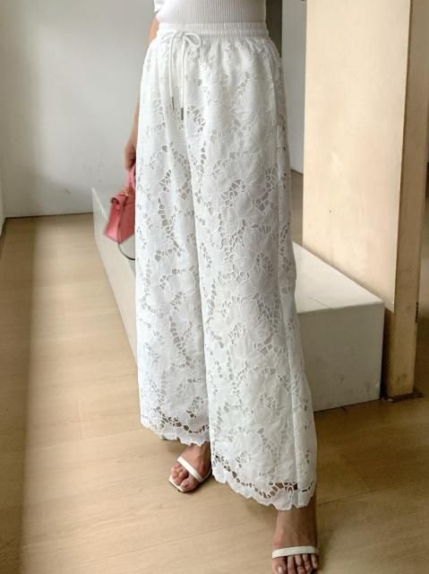 CHEMICAL LACE STRAIGHT PANTS