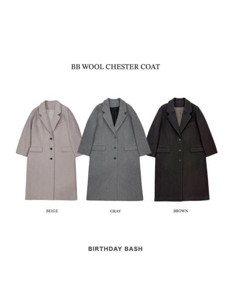 PRE ORDERBB WOOL CHESTER COAT