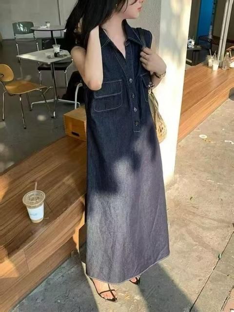 DENIM SHIRT NS DRESS