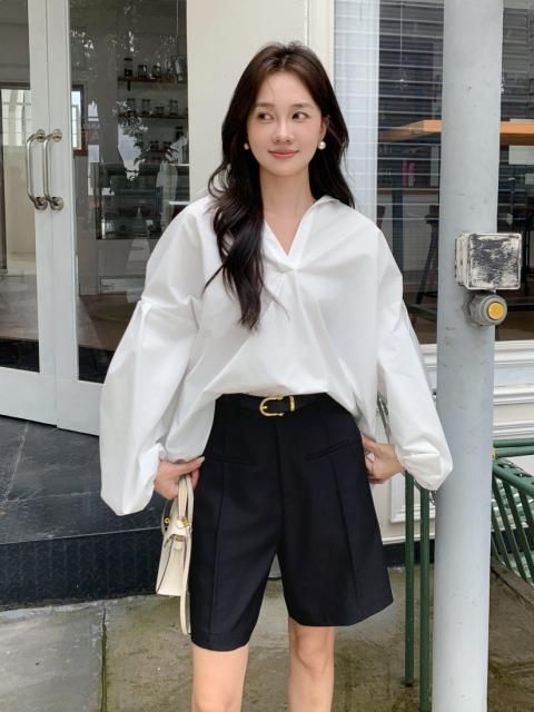 BELT TUCK SHORT PANTS