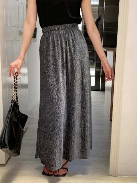 LAME I LINE SKIRT
