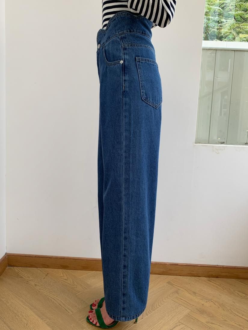 SCALLOPED SEMI WIDE DENIM - BIRTHDAY BASH