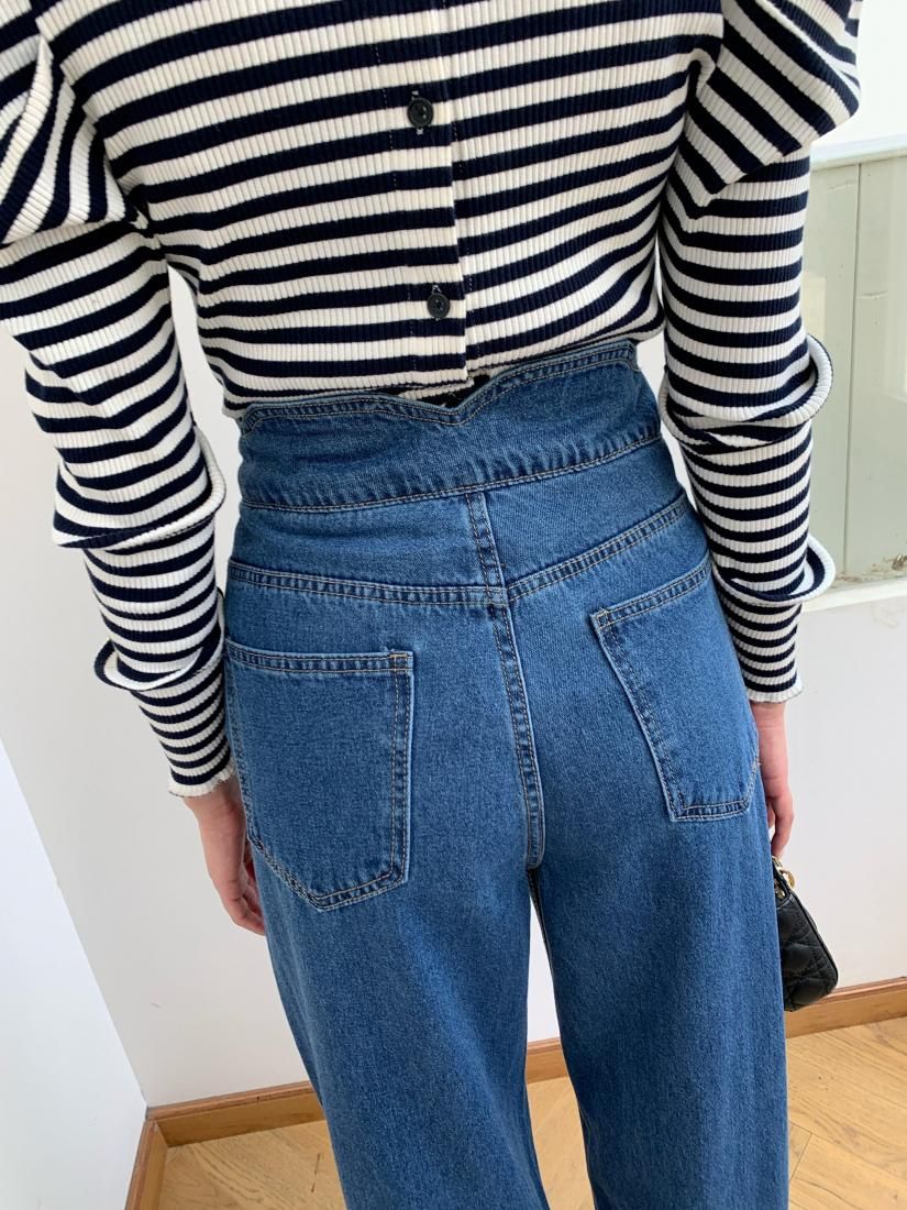 SCALLOPED SEMI WIDE DENIM - BIRTHDAY BASH