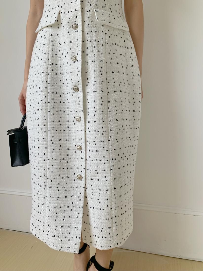 birthdaybash【SUMMER TWEED I LINE DRESS】 SUMMER TWEED I LINE DRESS - BIRTHDAY BASH