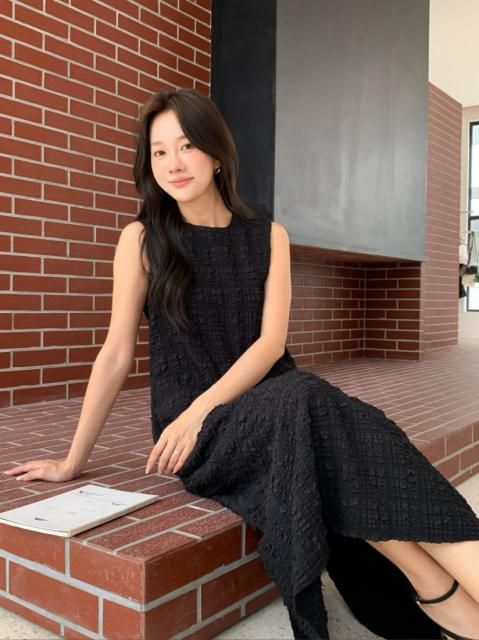 JACQUARD NS I LINE DRESS