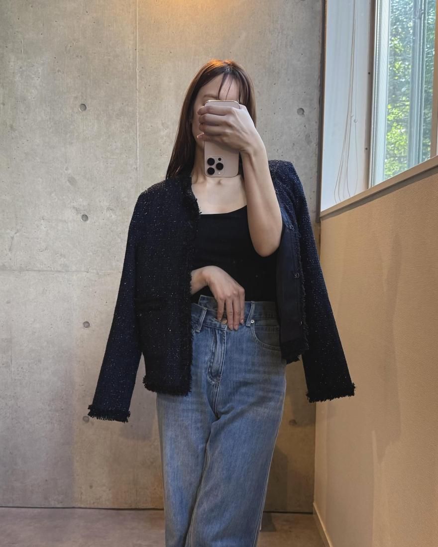 ジャケット・アウター Lumignon Papillon tweed fringe jacket lumignon Papillon tweed fringe jacket - メルカリ