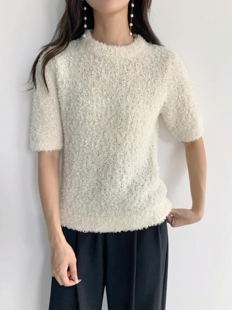 RIBBON LIKE KNIT TOPS