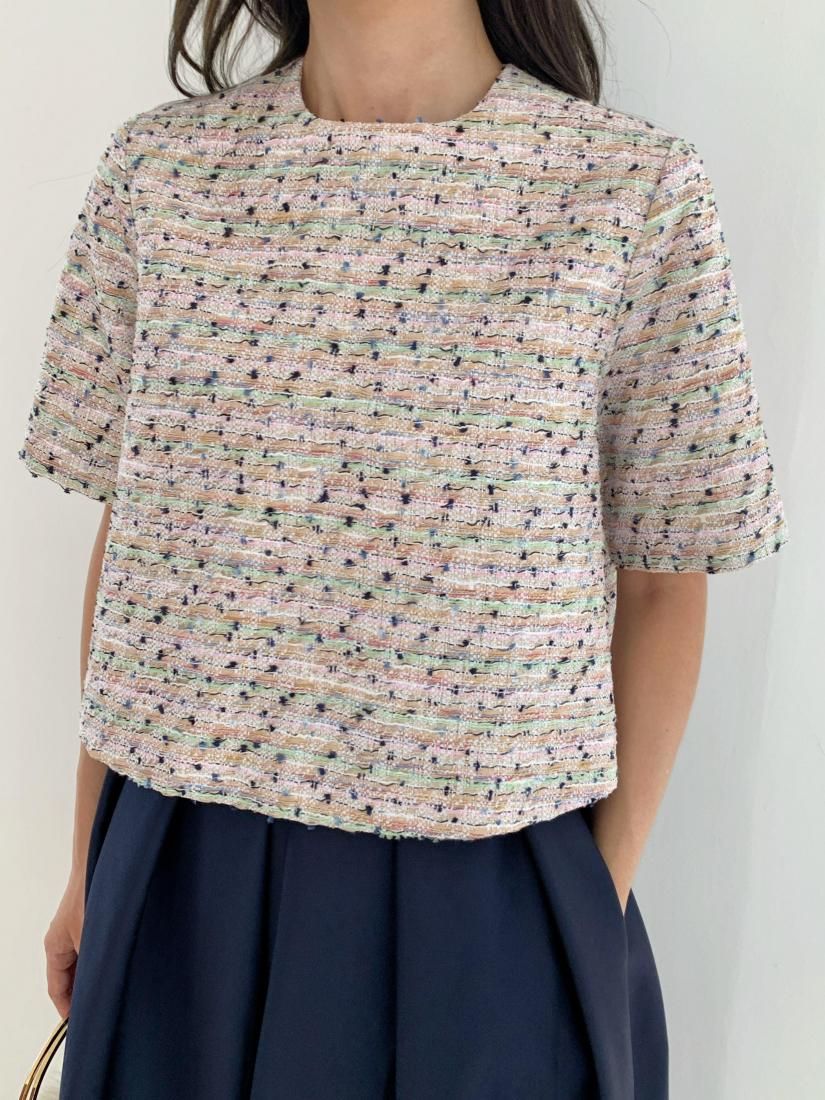 BIRTHDAYBASH♡新作♡カラーツイードショートTOPS♡ COLOR TWEED SHORT TOPS - BIRTHDAY BASH