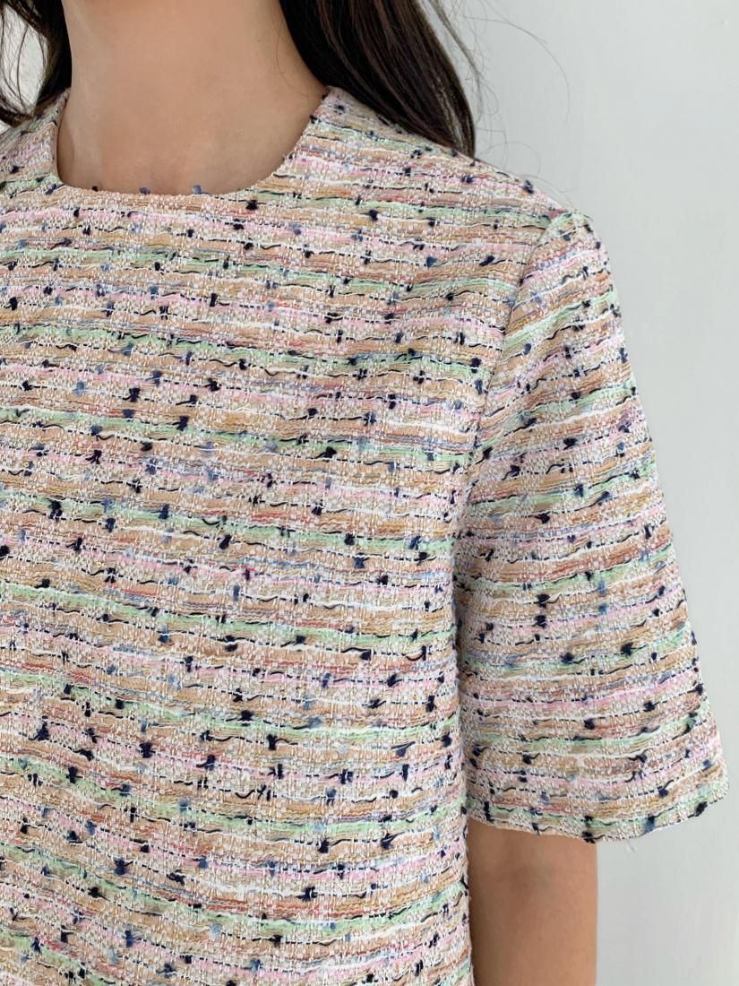 COLOR TWEED SHORT TOPS - BIRTHDAY BASH