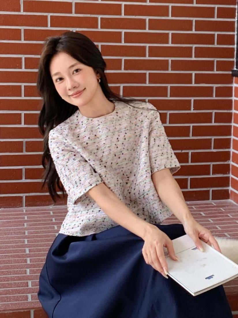 BIRTHDAYBASH♡新作♡カラーツイードショートTOPS♡ COLOR TWEED SHORT TOPS - BIRTHDAY BASH