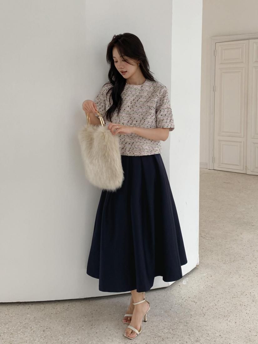 BIRTHDAYBASH♡新作♡カラーツイードショートTOPS♡ COLOR TWEED SHORT TOPS - BIRTHDAY BASH