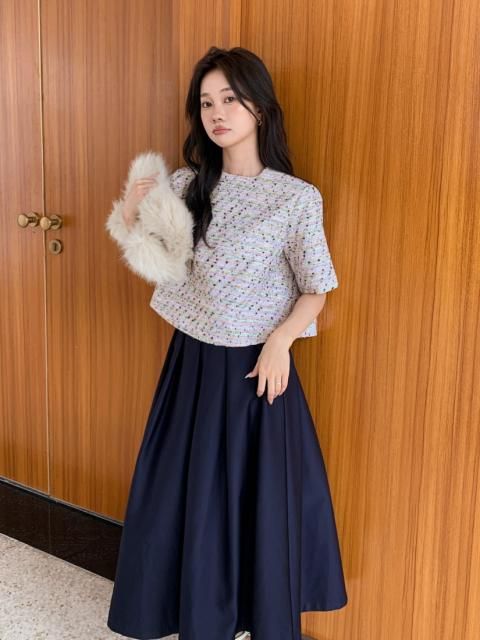 COLOR TWEED SHORT TOPS