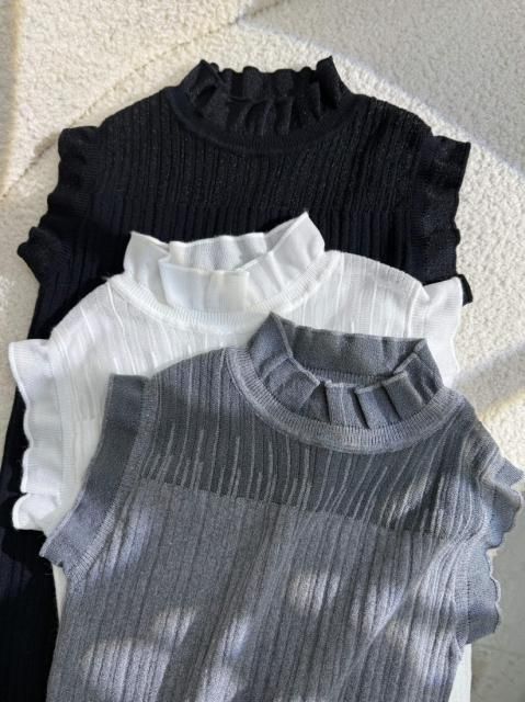 SHEER FRILL NS TOPS