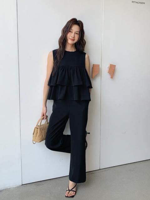 TIERED FRILL ROMPERS