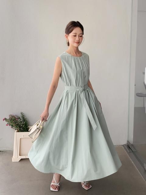 GATHER BELT A LINE DRESS