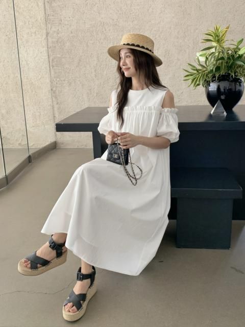 CUT SL PETITE FRILL DRESS