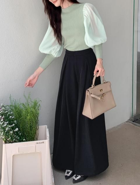 PRICE2WAY TULLE SLEEVE TOPS