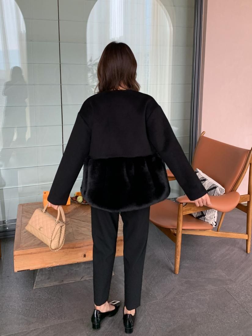 PEPLUM FUR DOCKING COAT - BIRTHDAY BASH