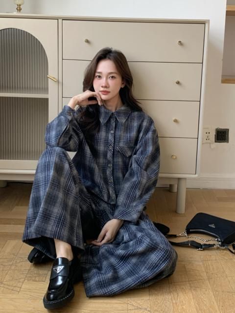 CLARA CHECK SET UP SHIRT TOPS