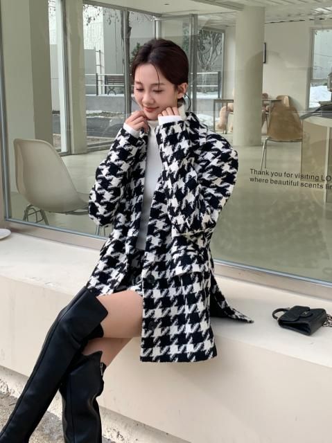 HOUNDSTOOTH SETUP JACKET