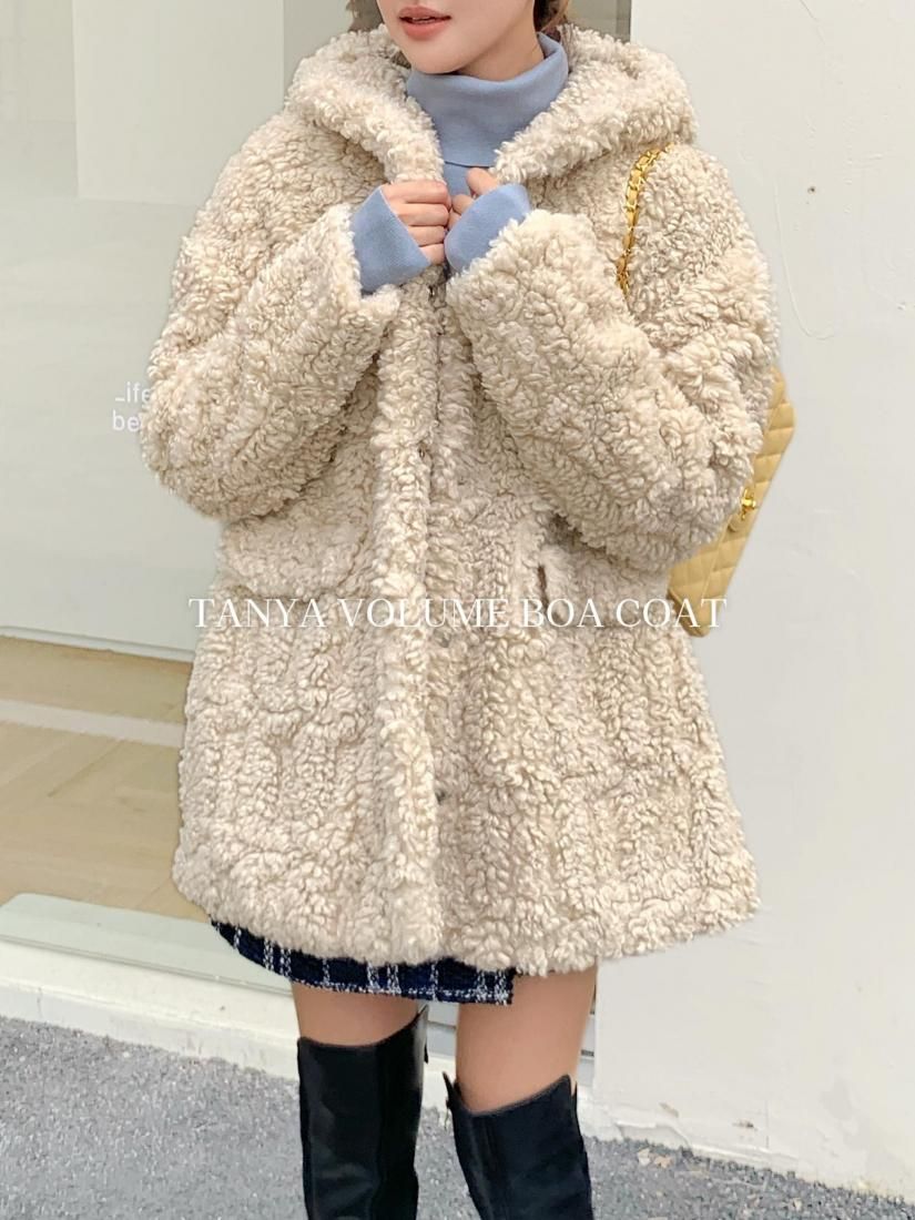 birthdaybash BOA COAT ボアコート TANYA VOLUME BOA COAT - BIRTHDAY BASH