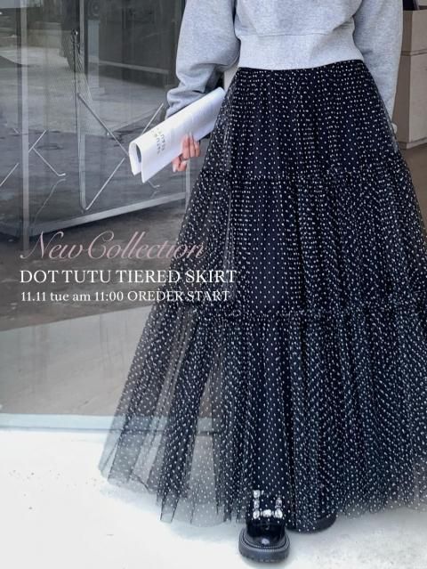DOT TUTU TIERED SKIRT