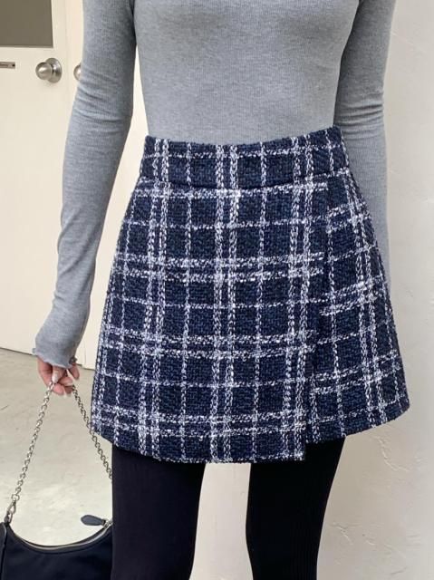 PLAID WRAP SHORT PANTS