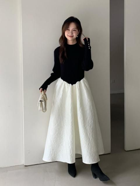 LILITH DOCKING JACQUARD DRESS