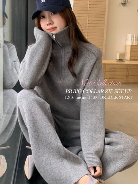 BB BIG COLLAR ZIP SET UP