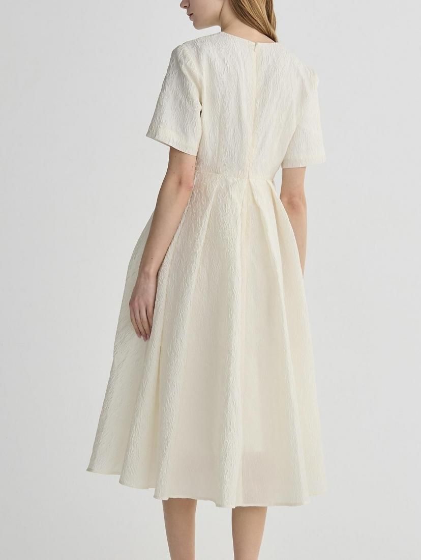 RE ORDER】 PHEA JACQUARD KEY NECK DRESS - BIRTHDAY BASH