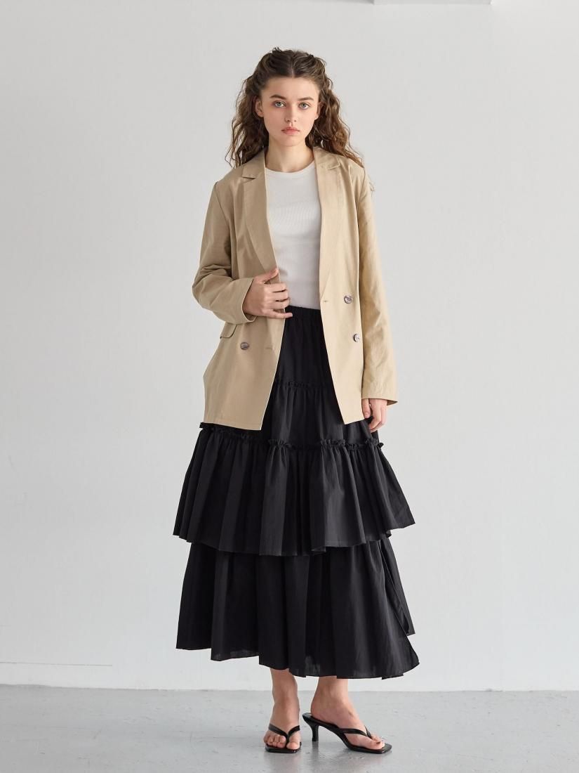 FOUR TIER FRILL TIERED LONG SKIRT - BIRTHDAY BASH