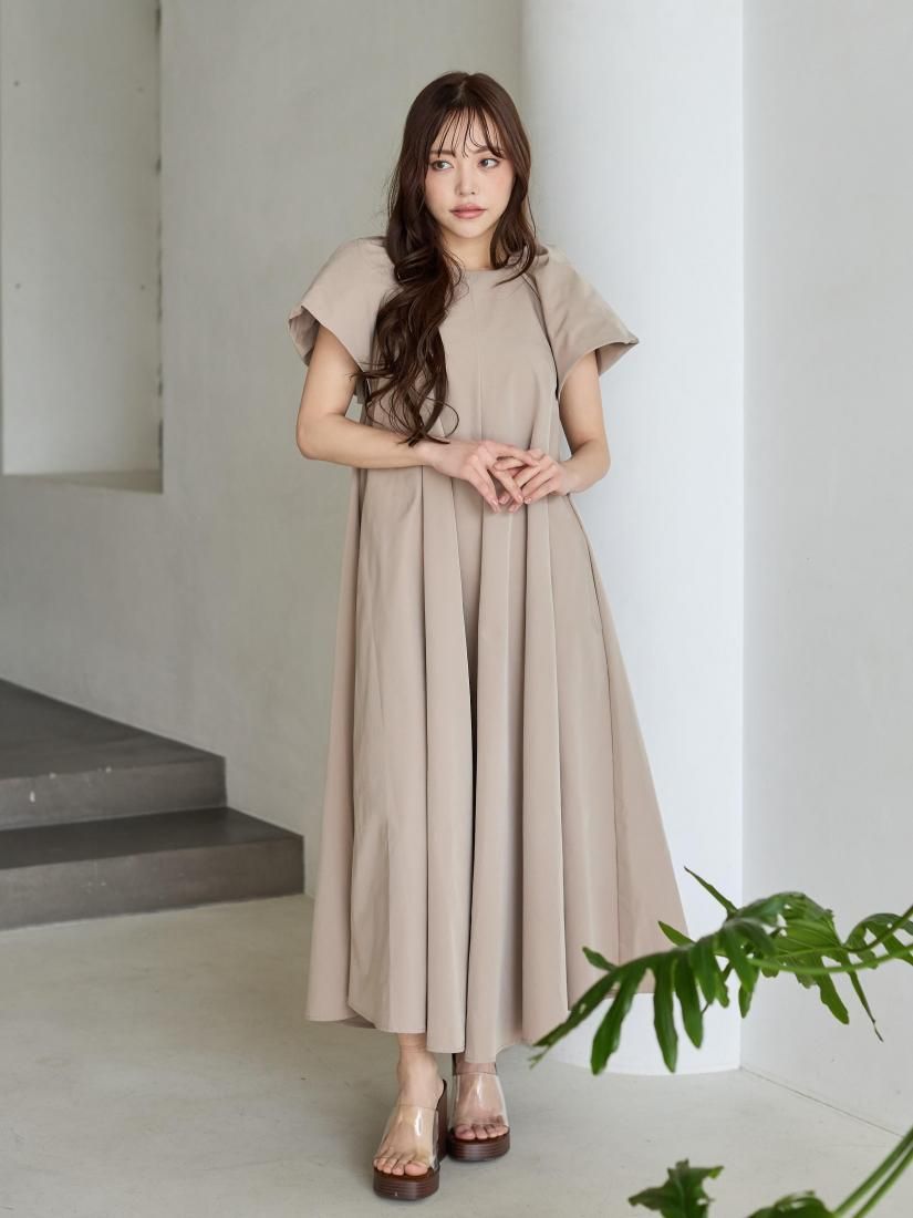 VOLUME SLEEVE A LINE DRESS - BIRTHDAY BASH