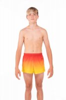MENS RED AND YELLOW OMBRE SHORTS