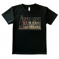 Gym Fine ドライTシャツ Design-1 ブラック