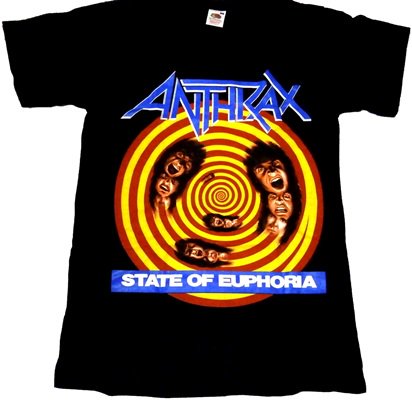 ANTHRAX「STATE OF EUPHORIA」Tシャツ - バンドTシャツ SHOP NO-REMORSE online store