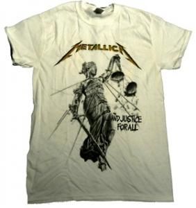 Metallica And Justice White Tシャツ バンドtシャツ Shop No Remorse Online Store