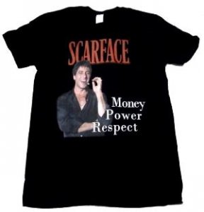 SCARFACE「MONEY POWER RESPECT」Tシャツ - バンドTシャツ SHOP NO-REMORSE online store