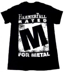 HAMMERFALL「RATED M」Tシャツ - バンドTシャツ SHOP NO-REMORSE online store