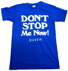 QUEEN「DON'T STOP ME NOW! BLUE」Tシャツ - バンドTシャツ SHOP NO