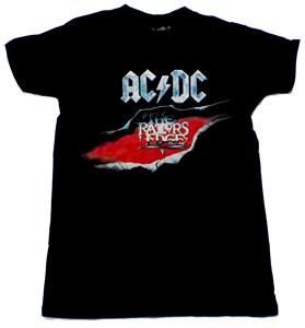 レビュー高評価商品 AC/DC「THE RAZORS EDGE」Tシャツ - バンドTシャツ SHOP NO トップス