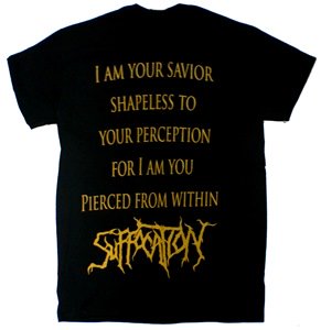 SUFFOCATION「PIECED FROM WITHIN」Tシャツ - バンドTシャツ SHOP NO ...