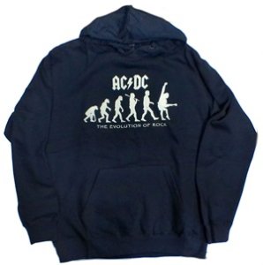 AC/DC「THE EVOLUTION OF ROCK」プルオーバーパーカー, - バンドTシャツ SHOP NO-REMORSE online  store