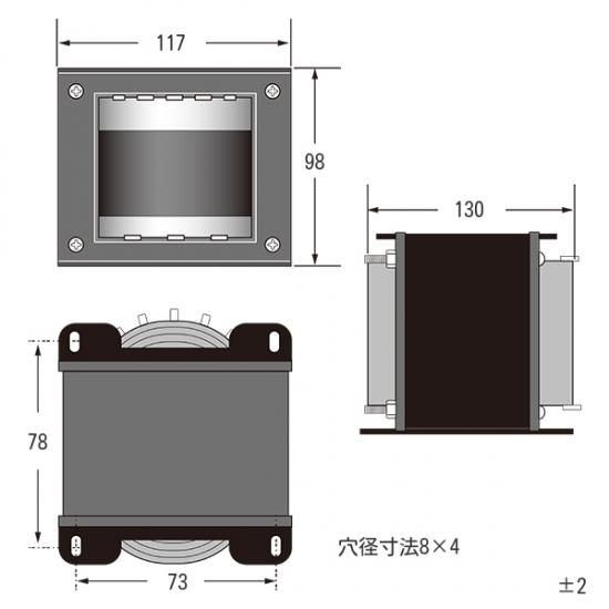 0-6(CT)-8-10-12V 20A 電源トランス [J-1220] - 秋葉原の
