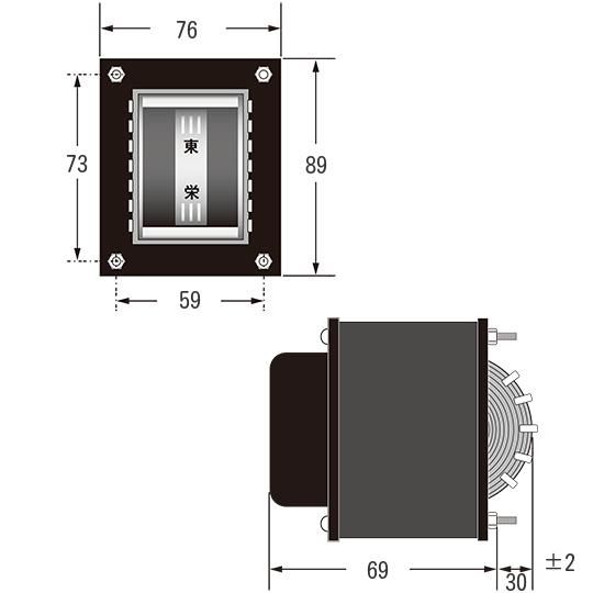 真空管用 140V(CT)-200V-250V-280V 220mA/5V-6.3V 2A/6.3V 2A 真空管用 140V(CT)-200V-250V-280V 220mA/5V-6.3V 2A/6.3V 2A