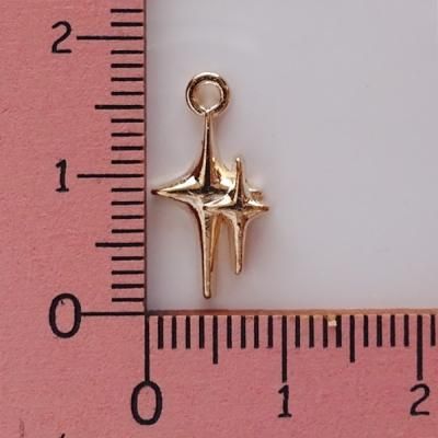 ダブルキラキラチャーム | 10個入り - アクセサリーパーツ・手芸材料